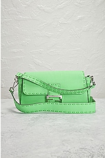 FWRD Renew Fendi Mama Baguette Shoulder Bag in Green, view 2, click to view large image.