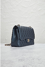 FWRD Renew Chanel Matelasse Caviar Turnlock Flap Chain Shoulder Bag in Navy, view 4, click to view large image.