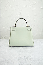 FWRD Renew Hermes Kelly 25 Togo Handbag in Gris Neve, view 3, click to view large image.