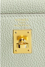 FWRD Renew Hermes Kelly 25 Togo Handbag in Gris Neve, view 5, click to view large image.