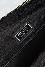 FWRD Renew Prada 2 Way Shoulder Bag in White & Black, view 5, click to view large image.