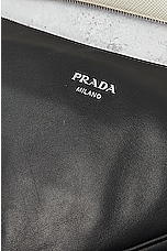 FWRD Renew Prada 2 Way Shoulder Bag in White & Black, view 7, click to view large image.