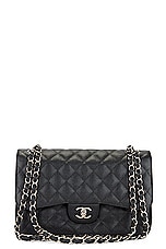FWRD Renew Chanel Matelasse Chain Flap Shoulder Bag in Black, view 1, click to view large image.