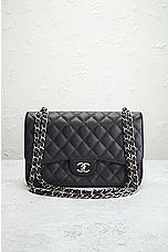 FWRD Renew Chanel Matelasse Chain Flap Shoulder Bag in Black, view 2, click to view large image.