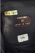 FWRD Renew Chanel Denim Vanity Bag in Dark Blue, view 5, click to view large image.
