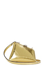 FWRD Renew THE ATTICO Midnight Clutch in Hot Gold, view 1, click to view large image.