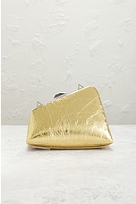 FWRD Renew THE ATTICO Midnight Clutch in Hot Gold, view 3, click to view large image.
