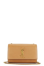 FWRD Renew Saint Laurent Small Kate Bag in Brown Gold, view 1, click to view large image.