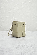 FWRD Renew Bottega Veneta Mini Bucket Crossbody Bag in Travertine & Gold, view 4, click to view large image.
