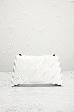 FWRD Renew Balenciaga Crush Wallet On Chain in Optic White, view 3, click to view large image.