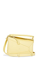 FWRD Renew Loewe Puzzle Edge Small Bag in Vanilla, view 1, click to view large image.