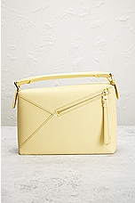 FWRD Renew Loewe Puzzle Edge Small Bag in Vanilla, view 3, click to view large image.