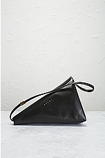 FWRD Renew Marni Prisma Triangle Bag in Black, view 3, click to view large image.