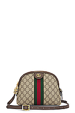 FWRD Renew Gucci Ophidia GG Shoulder Bag in Beige, view 1, click to view large image.