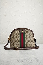 FWRD Renew Gucci Ophidia GG Shoulder Bag in Beige, view 2, click to view large image.