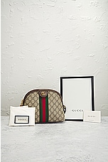 FWRD Renew Gucci Ophidia GG Shoulder Bag in Beige, view 9, click to view large image.