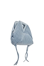 FWRD Renew Bottega Veneta Nylon Triangle Handle Pouch in Bubble & Silver, view 4, click to view large image.