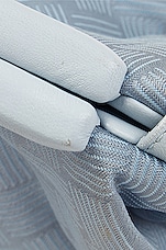 FWRD Renew Bottega Veneta Nylon Triangle Handle Pouch in Bubble & Silver, view 9, click to view large image.