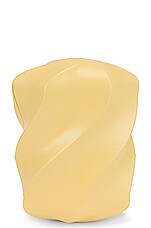 FWRD Renew Bottega Veneta The Whirl Clutch in Butter & Gold, view 2, click to view large image.