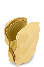 FWRD Renew Bottega Veneta The Whirl Clutch in Butter & Gold, view 4, click to view large image.