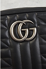 FWRD Renew Gucci GG Marmont Chain Shoulder Bag in Black, view 6, click to view large image.