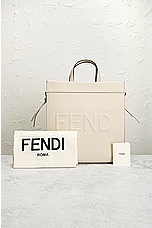 FWRD Renew Fendi Medium 2 Way Handbag in Ivory, view 8, click to view large image.