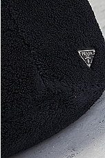 FWRD Renew Prada Terry Tote Bag in Black, view 7, click to view large image.