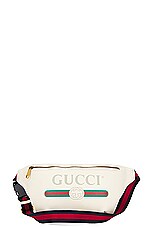 FWRD Renew Gucci Marmont Waist Bag in White, view 1, click to view large image.