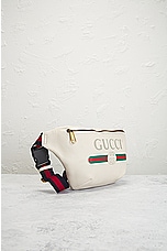FWRD Renew Gucci Marmont Waist Bag in White, view 4, click to view large image.