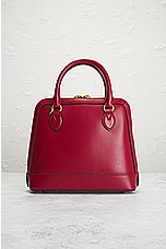 FWRD Renew Gucci Horsebit Leather Handbag in Burgundy, view 3, click to view large image.