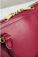 FWRD Renew Gucci Horsebit Leather Handbag in Burgundy, view 8, click to view large image.