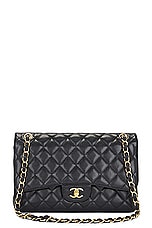 FWRD Renew Chanel Caviar Matelasse Flap Shoulder Bag in Black, view 1, click to view large image.