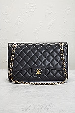 FWRD Renew Chanel Caviar Matelasse Flap Shoulder Bag in Black, view 2, click to view large image.