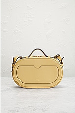 FWRD Renew Fendi O Lock Leather Camera Bag in Mustard, view 3, click to view large image.