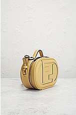 FWRD Renew Fendi O Lock Leather Camera Bag in Mustard, view 4, click to view large image.