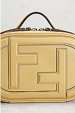 FWRD Renew Fendi O Lock Leather Camera Bag in Mustard, view 6, click to view large image.