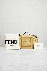 FWRD Renew Fendi O Lock Leather Camera Bag in Mustard, view 9, click to view large image.
