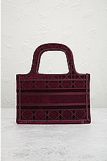 FWRD Renew Dior Embroidery Book Tote Bag in Wine, view 3, click to view large image.