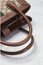 FWRD Renew Gucci Jackie Ophidia 2 Way Handbag in Brown, view 7, click to view large image.