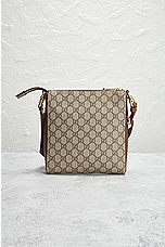 FWRD Renew Gucci GG Supreme Shoulder Bag in Brown, view 3, click to view large image.