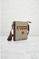 FWRD Renew Gucci GG Supreme Shoulder Bag in Brown, view 4, click to view large image.