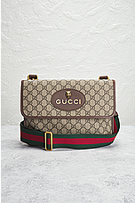 FWRD Renew Gucci GG Supreme Shoulder Bag in Beige, view 2, click to view large image.
