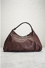 FWRD Renew Gucci Guccissima Handbag in Brown, view 3, click to view large image.