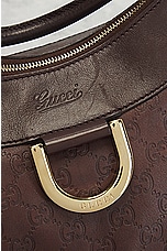 FWRD Renew Gucci Guccissima Handbag in Brown, view 6, click to view large image.