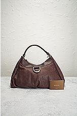 FWRD Renew Gucci Guccissima Handbag in Brown, view 9, click to view large image.