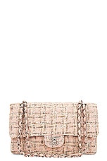 FWRD Renew Chanel Tweed Matelasse Chain Shoulder Bag in Blush, view 1, click to view large image.