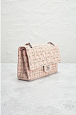 FWRD Renew Chanel Tweed Matelasse Chain Shoulder Bag in Blush, view 4, click to view large image.