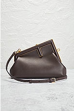 FWRD Renew Fendi First Shoulder Bag in Brown, view 2, click to view large image.