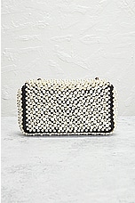 FWRD Renew Chanel Pearl Flap Chain Shoulder Bag in Black & White, view 3, click to view large image.