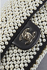 FWRD Renew Chanel Pearl Flap Chain Shoulder Bag in Black & White, view 5, click to view large image.